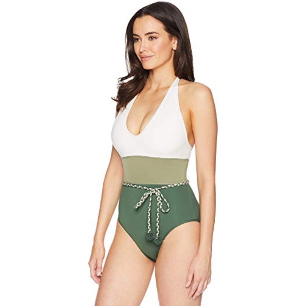 Vince Camuto Sun Block Color Blocked One-Piece - Picture 4 of 9